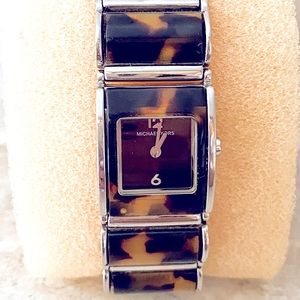 Michael Kors Stainless Steel/Tortoise Watch